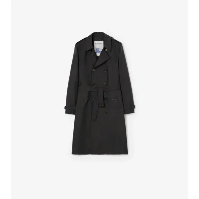 Trench Coat lung Foxfield din amestec de nailon cu imprimeu geometric Trench Coat lung Foxfield din amestec de nailon cu imprimeu geometric