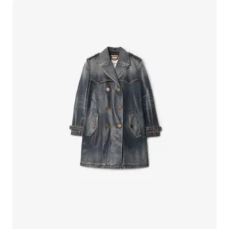 Trench Coat scurt din denim