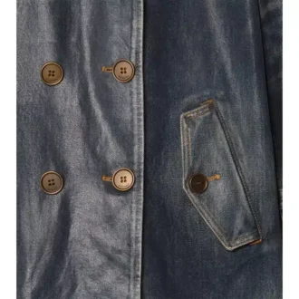 Trench Coat scurt din denim