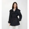 Trench Coat scurt din denim Fitzrovia