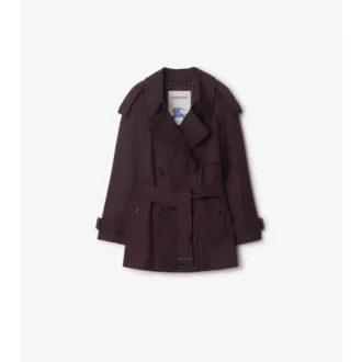 Trench Coat scurt din Gabardine Fitzrovia