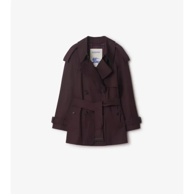 Trench Coat scurt din Gabardine Fitzrovia