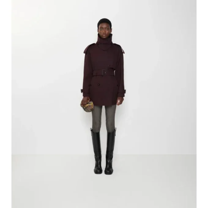 Trench Coat scurt din Gabardine Fitzrovia