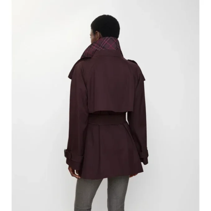 Trench Coat scurt din Gabardine Fitzrovia