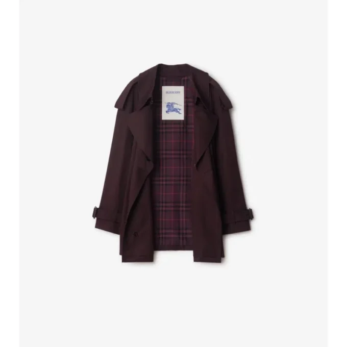 Trench Coat scurt din Gabardine Fitzrovia