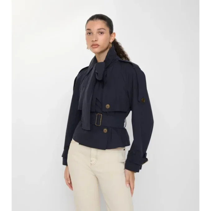 Trench Coat scurt din pânză Trerose Trench Coat scurt din pânză Trerose