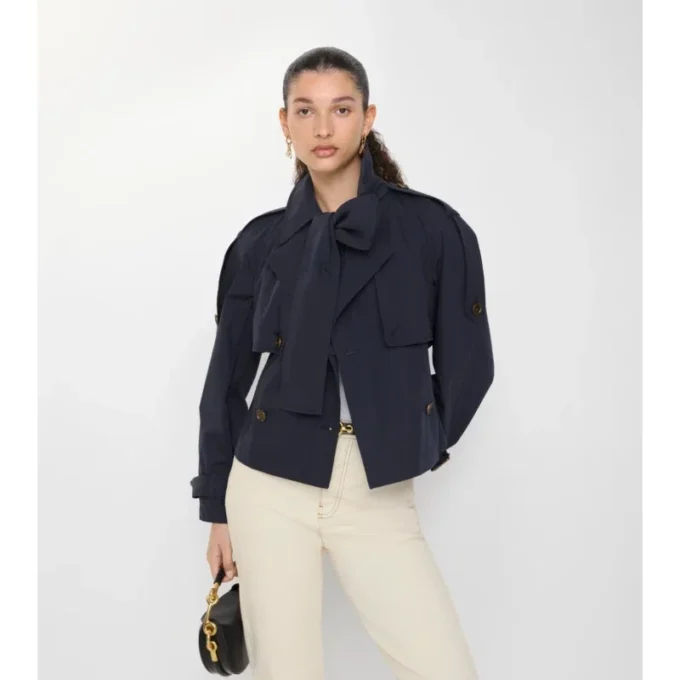 Trench Coat scurt din pânză Trerose Trench Coat scurt din pânză Trerose