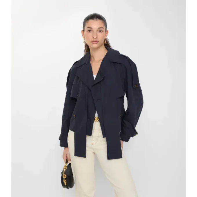 Trench Coat scurt din pânză Trerose Trench Coat scurt din pânză Trerose