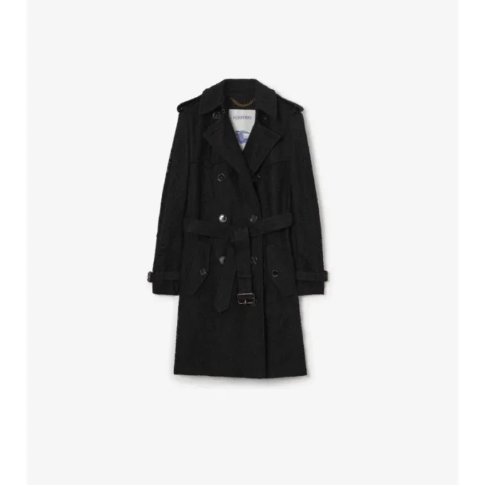 Trench Foxfield din dantelă Paisley, de lungime medie