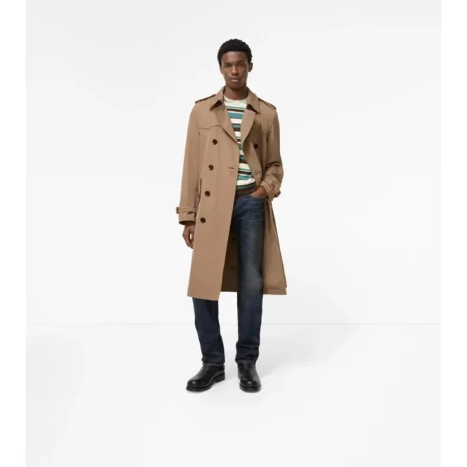 Trench Foxfield lung din bumbac și mătase Trench Foxfield lung din bumbac și mătase