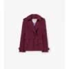 Trench Foxfield scurt din dantelă cu model Paisley