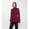 Trench Foxfield scurt din dantelă cu model Paisley