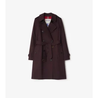 Trench Kensington din gabardină, lungime medie