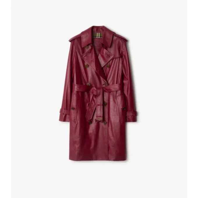 Trench Kensington din piele, de lungime medie Trench Kensington din piele, de lungime medie
