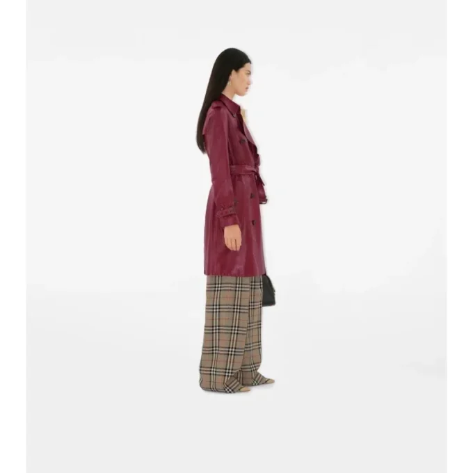 Trench Kensington din piele, de lungime medie Trench Kensington din piele, de lungime medie
