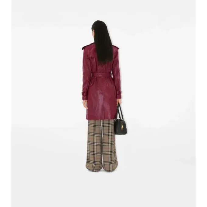Trench Kensington din piele, de lungime medie Trench Kensington din piele, de lungime medie