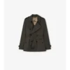 Trench Kensington extra-scurt din Tropical Gabardine