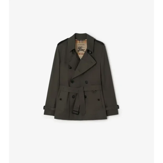 Trench Kensington extra-scurt din Tropical Gabardine