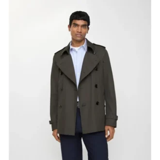Trench Kensington extra-scurt din Tropical Gabardine