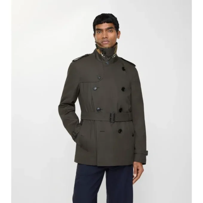 Trench Kensington extra-scurt din Tropical Gabardine