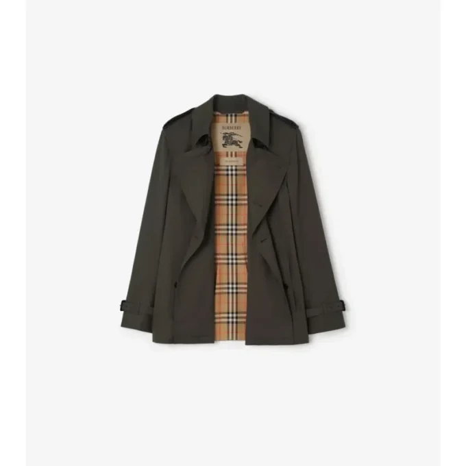 Trench Kensington extra-scurt din Tropical Gabardine