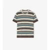 Tricou din amestec de lână cu dungi