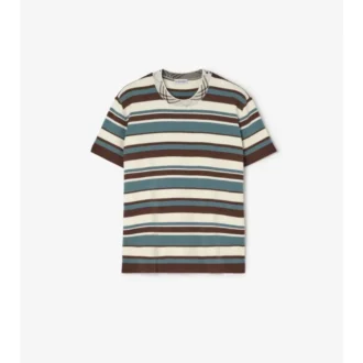 Tricou din amestec de lână cu dungi