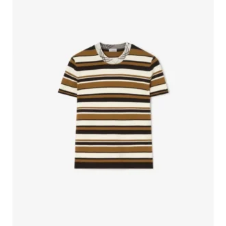 Tricou din amestec de lână cu dungi Tricou din amestec de lână cu dungi