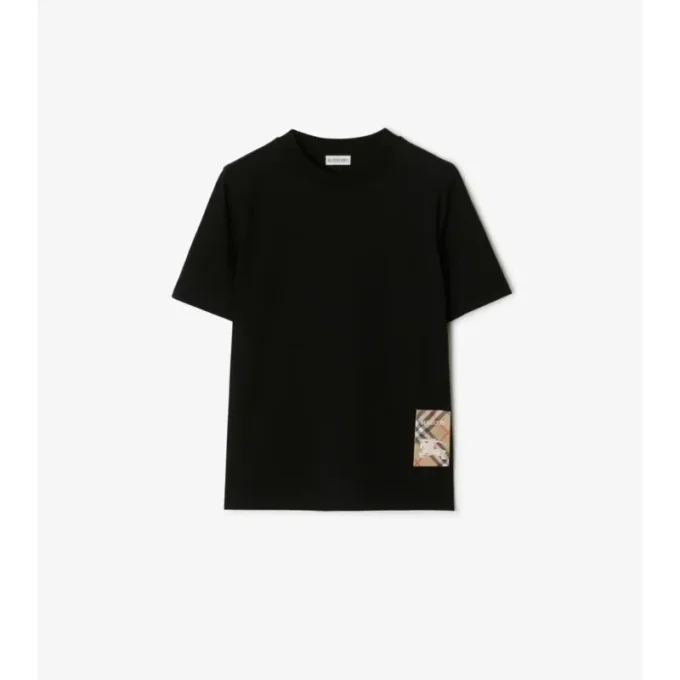 Tricou din bumbac Check Label Tricou din bumbac Check Label