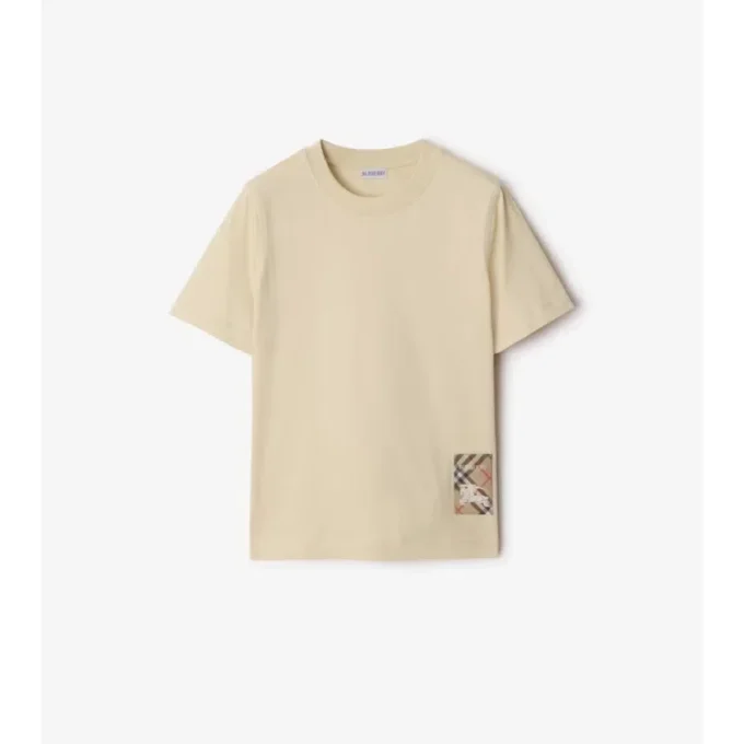 Tricou din bumbac Check Label Tricou din bumbac Check Label