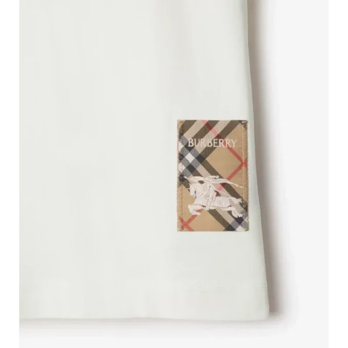 Tricou din bumbac Check Label Tricou din bumbac Check Label