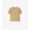 Tricou din bumbac cu bordură în carouri