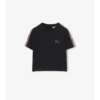 Tricou din bumbac cu bordură în carouri Tricou din bumbac cu bordură în carouri
