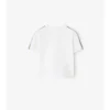 Tricou din bumbac cu bordură în carouri