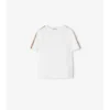 Tricou din bumbac cu bordură în carouri Tricou din bumbac cu bordură în carouri