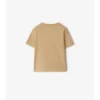 Tricou din bumbac cu bordură în carouri