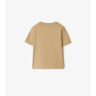 Tricou din bumbac cu bordură în carouri
