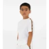 Tricou din bumbac cu bordură în carouri Tricou din bumbac cu bordură în carouri