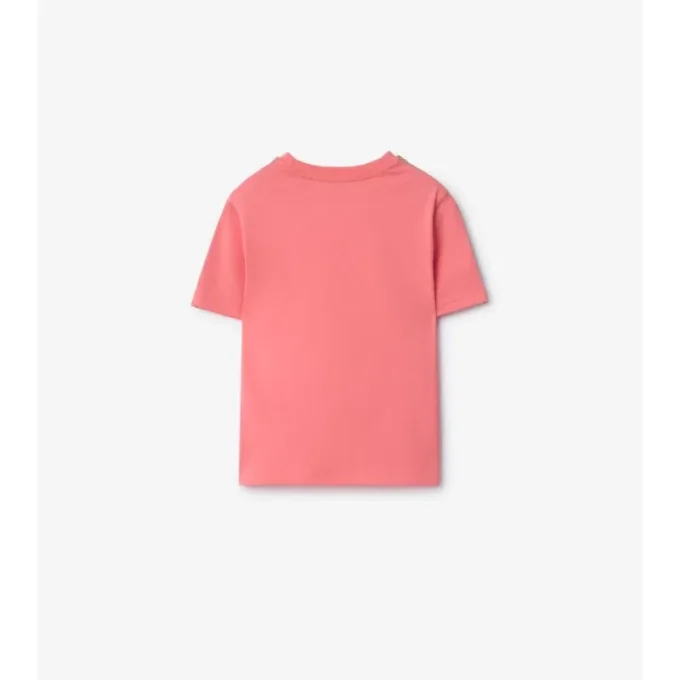 Tricou din bumbac cu bordură în carouri Tricou din bumbac cu bordură în carouri