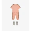 Tricou din bumbac cu bordură în carouri Tricou din bumbac cu bordură în carouri