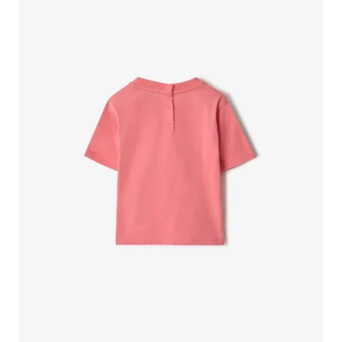 Tricou din bumbac cu bordură în carouri Tricou din bumbac cu bordură în carouri