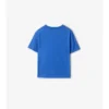 Tricou din bumbac cu bordură în carouri