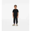 Tricou din bumbac cu bordură în carouri