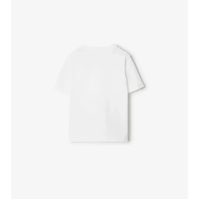 Tricou din bumbac cu bordură în carouri Tricou din bumbac cu bordură în carouri