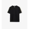 Tricou din bumbac cu borduri în carouri Tricou din bumbac cu borduri în carouri
