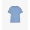 Tricou din bumbac cu borduri în carouri Tricou din bumbac cu borduri în carouri