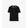 Tricou din bumbac cu borduri în carouri Tricou din bumbac cu borduri în carouri