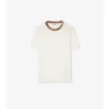 Tricou din bumbac cu borduri în carouri Tricou din bumbac cu borduri în carouri
