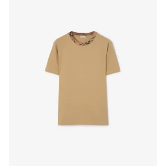 Tricou din bumbac cu borduri în carouri