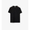 Tricou din bumbac cu borduri în carouri Tricou din bumbac cu borduri în carouri